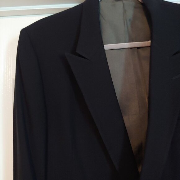 Christian Dior Monsieur Black Sports Coat Blazer Gold Buttons 44L - Picture 3 of 15